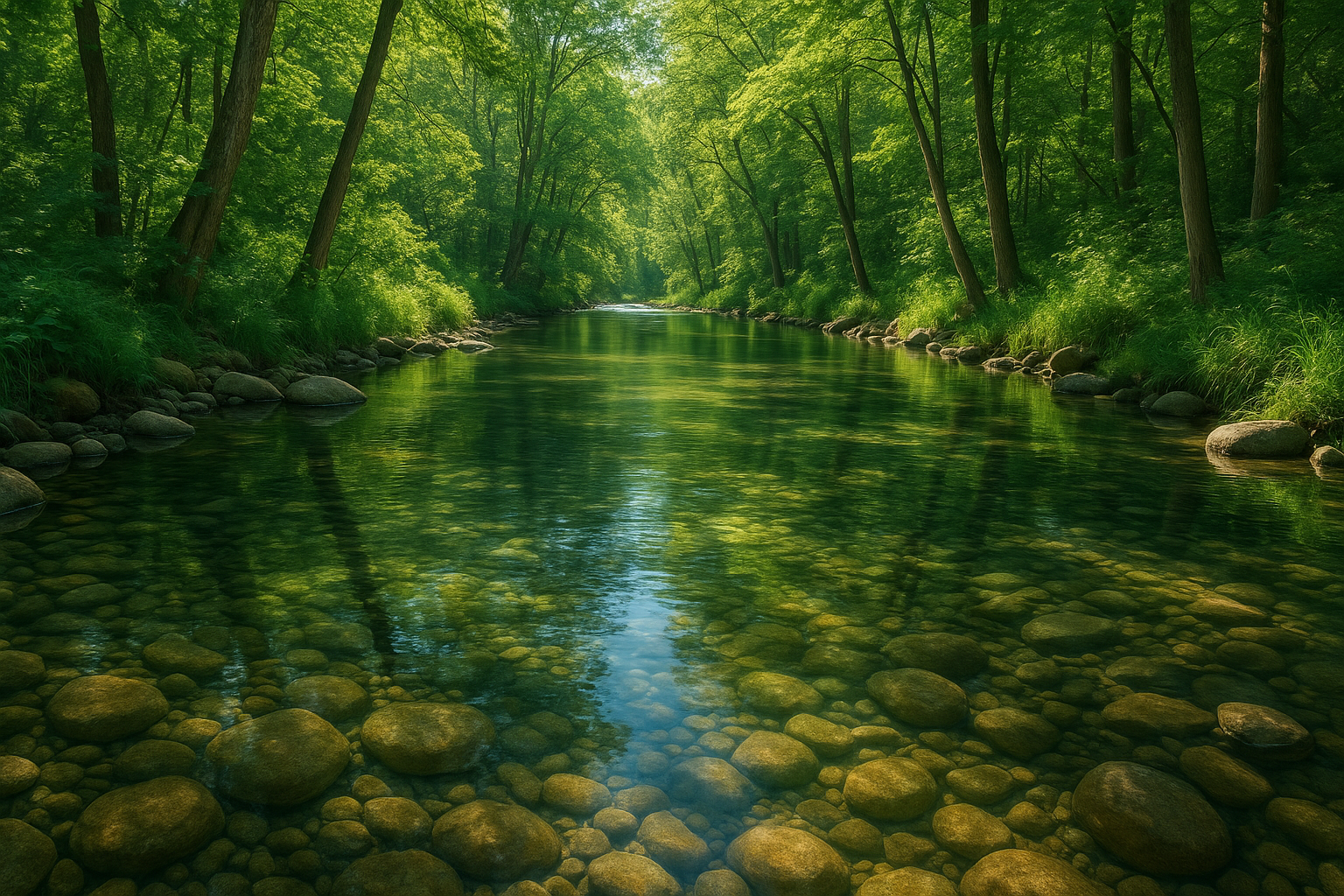 river water in nature