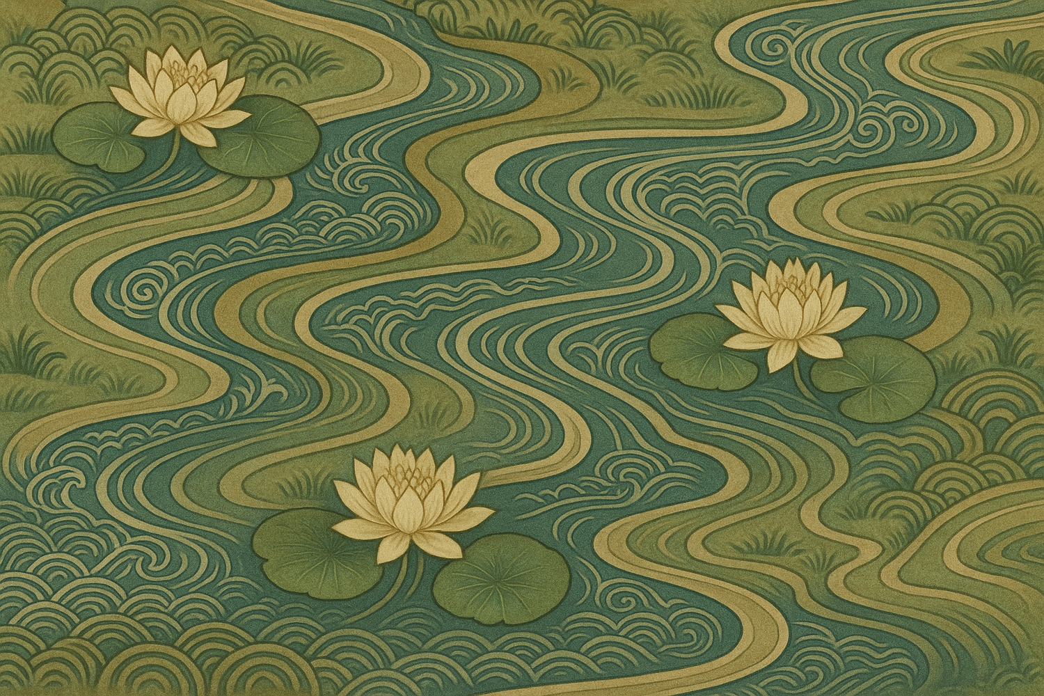 traditional design inspired by river 